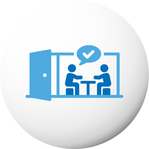 打ち合わせするアイコン